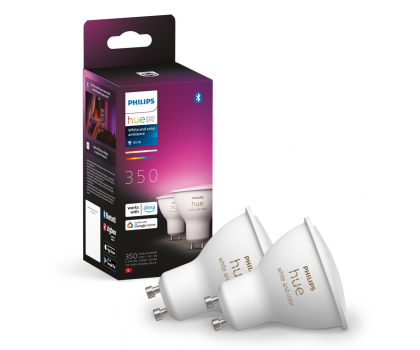 Inteligentna żarówka Philips Hue White and color ambiance Żarówka 2xGU10
